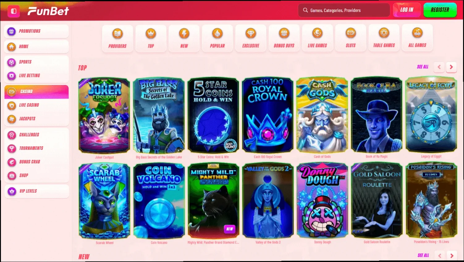 Funbet Casino Welkomstbonus 100% tot €100 + 200 Gratis Spins