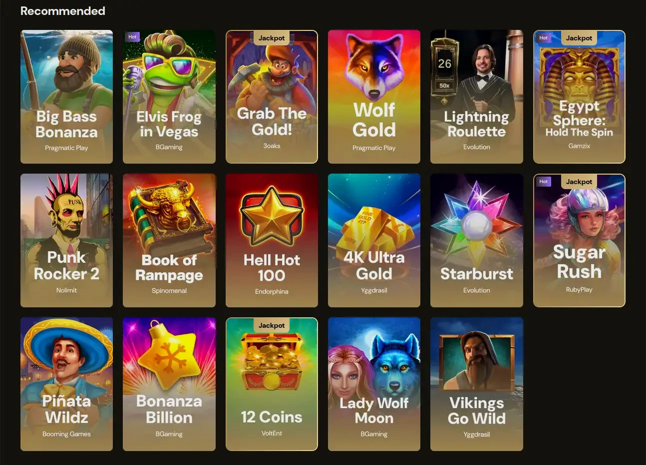 Funbet online casino spelaanbod overzicht